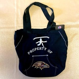 Baltimore, ravens cotton tote.